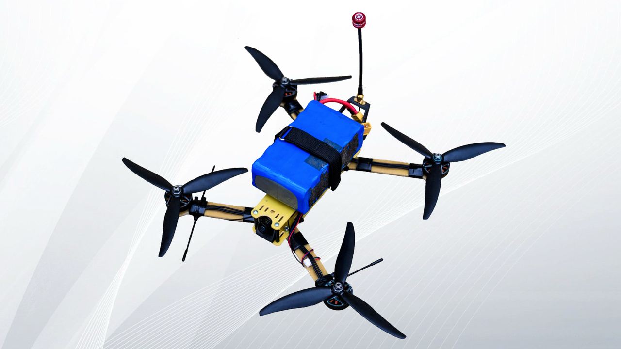 FPV дрон 7 дюймів КАМІК (2.5W, 5.8GHz / ELRS 750 MHz / 8400 mAh)